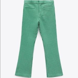 Gingham Mini Flare Pants